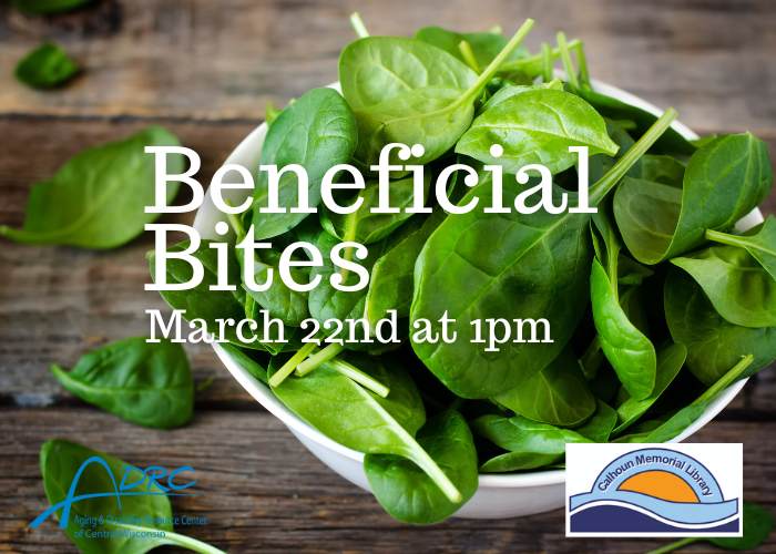 Beneficial Bites Features Spinach March 22 at 1pm
